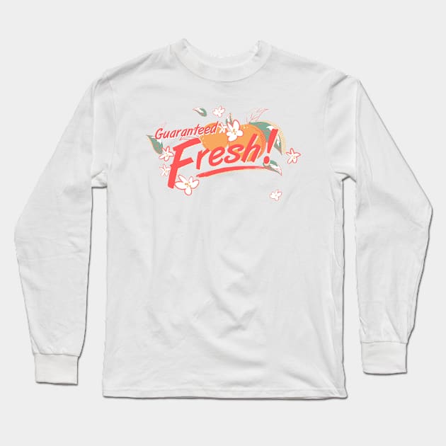 Oranges Guaranteed Fresh- by Cathy Clark-Ramirez Long Sleeve T-Shirt by Cathy Clark-Ramirez